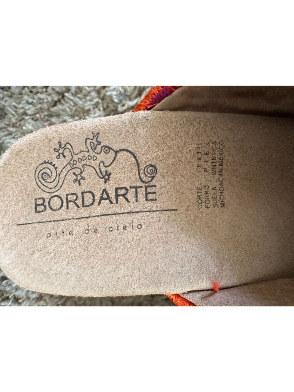 Bordarte Womens Floral Embroidered Textile Wedge Sandals Handcrafted Multicolor - Picture 4 of 8